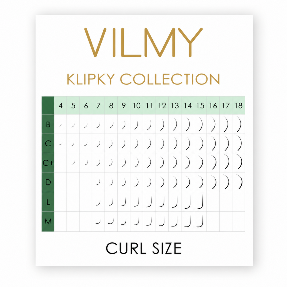 Вії Vilmy Klipky шоколад 20 ліній L 0.10 11 мм, фото 2