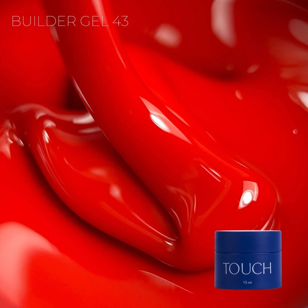 Гель моделюючий Touch Builder gel №43 Bloody merry 15 мл, фото 2