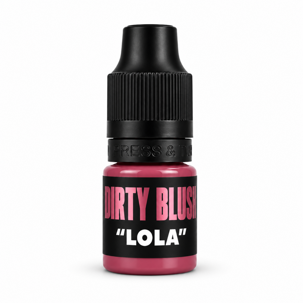 Пигмент для перманентного макияжа минеральный губ The Mineral Lips Dirty blush Lola 6мл, фото 1