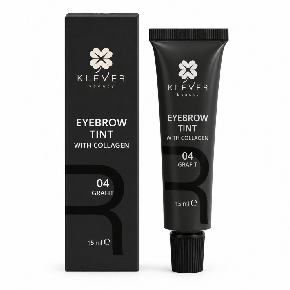 Краска для бровей Klever Beauty 04 Grafit с коллагеном 15 мл, фото 1