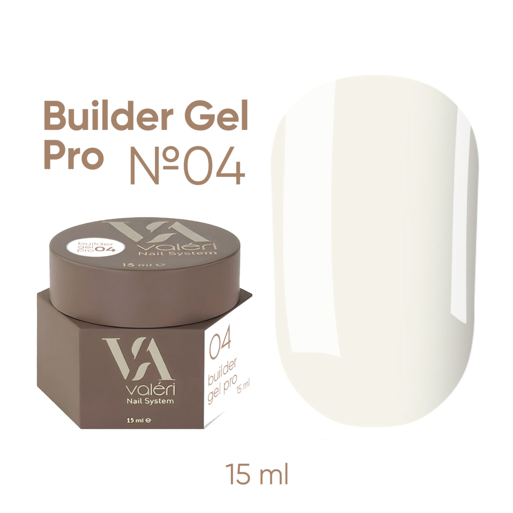 Гель моделюючий Valeri Builder Gel Pro (new collection) №04 15 мл, фото 1