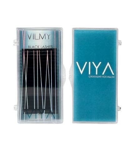 Вії Vilmy Viya чорні 20 ліній Mix LJ 0.05 6-15 мм, фото 2