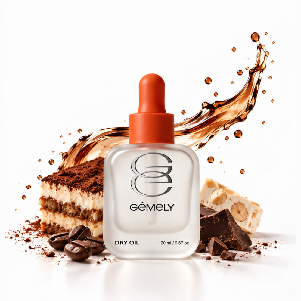 Олія суха для кутикули Gemely Dry oil Tiramisu 20 мл, фото 1