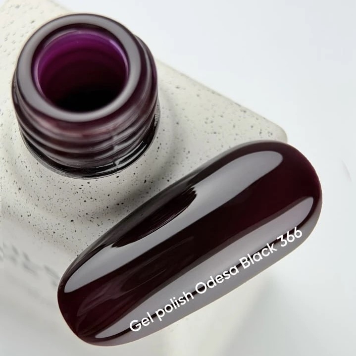 Гель-лак Nails Of The Day Wine Odesa Black №366 10 мл, фото 2