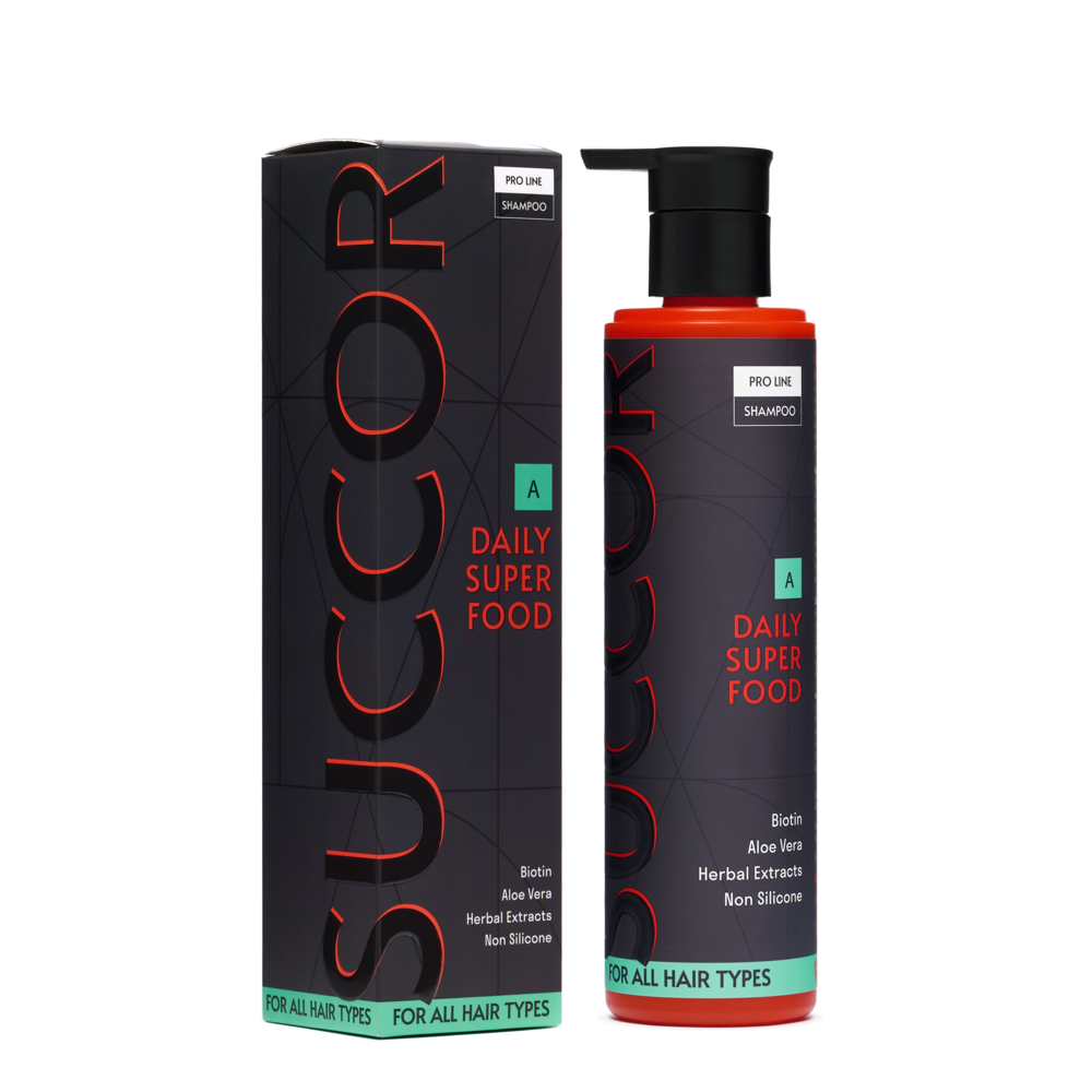 Шампунь суперфуд для щоденного використання Succor Daily superfood Shampoo 250 мл, фото 4