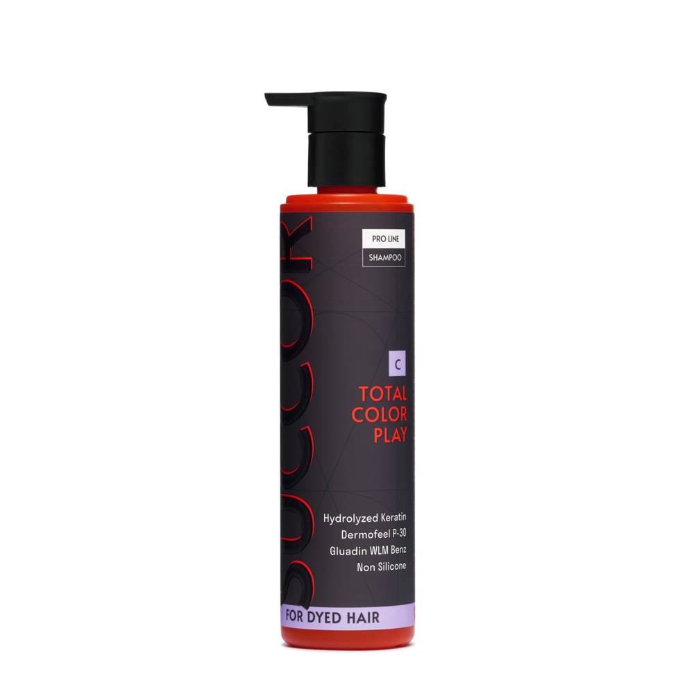 Шампунь для фарбованого волосся Succor Total color play Shampoo 250 мл, фото 1