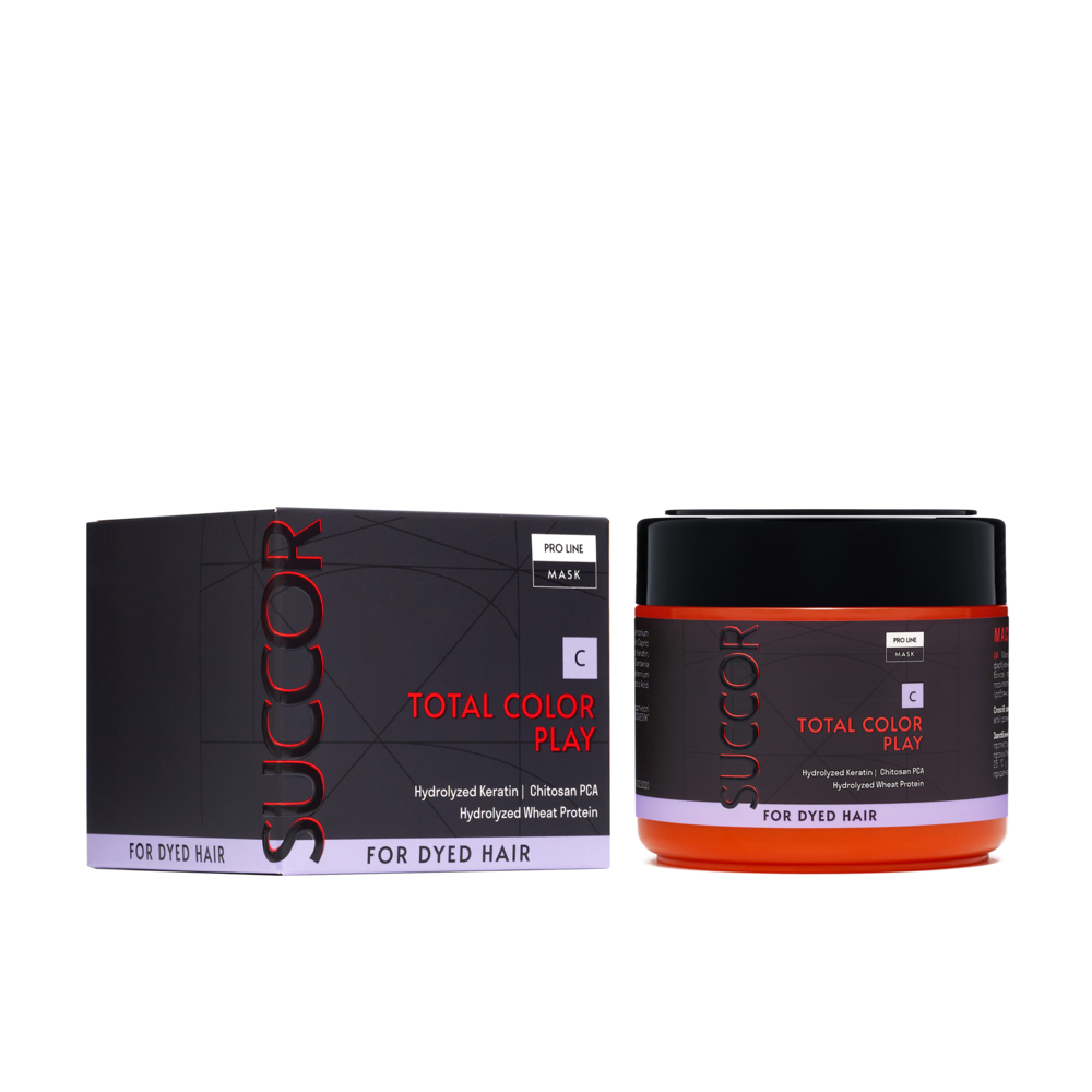 Маска для фарбованого волосся Succor Total color play Mask 300 мл, фото 5