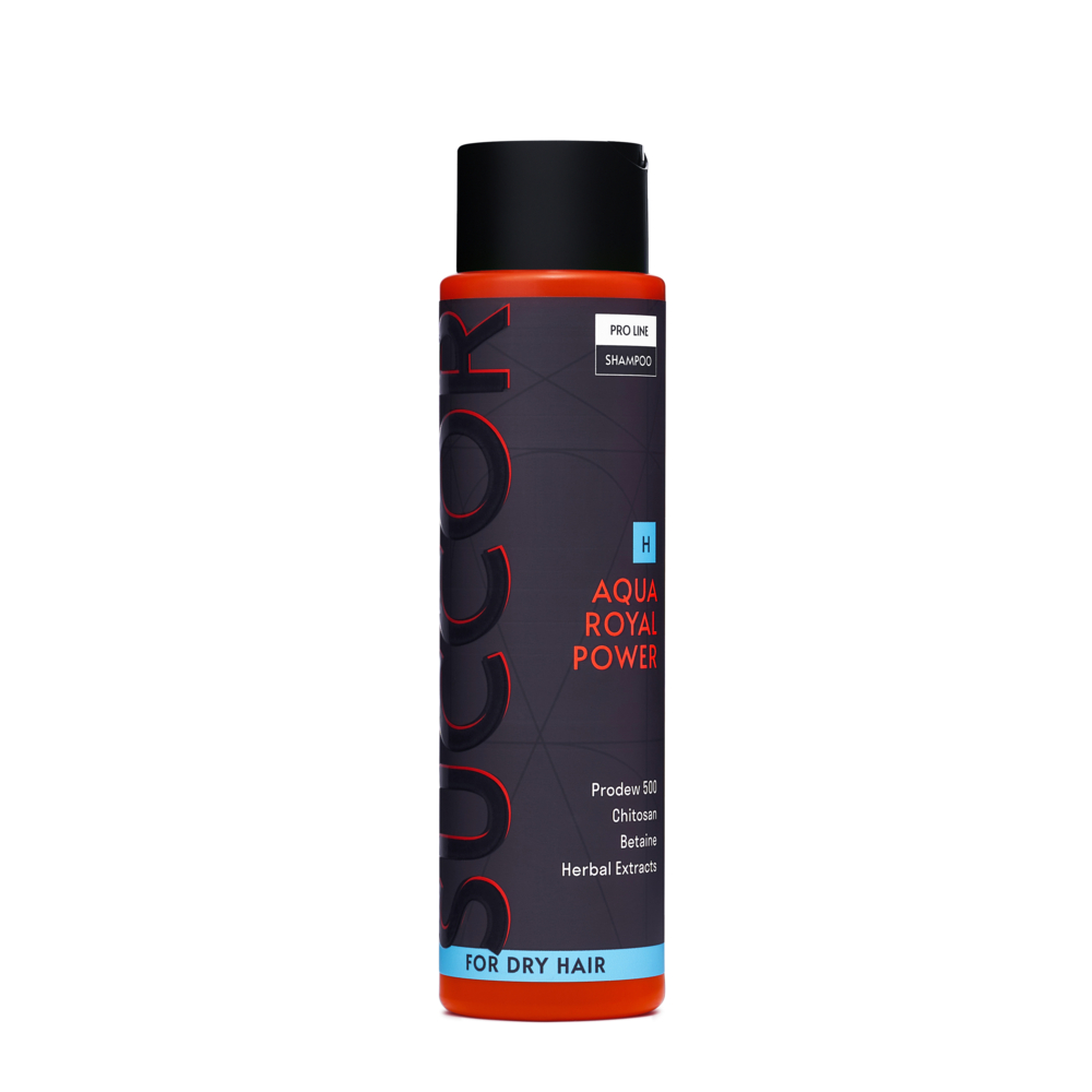 Шампунь зволожуючий для сухого волосся Succor Aqua royal power Shampoo 400 мл, фото 1