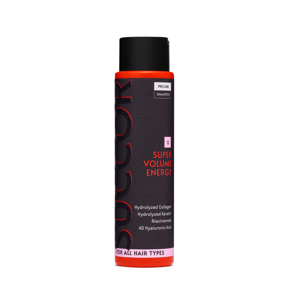 Шампунь для об'єму волосся Succor Super Volume Energy Shampoo 400 мл, фото 1