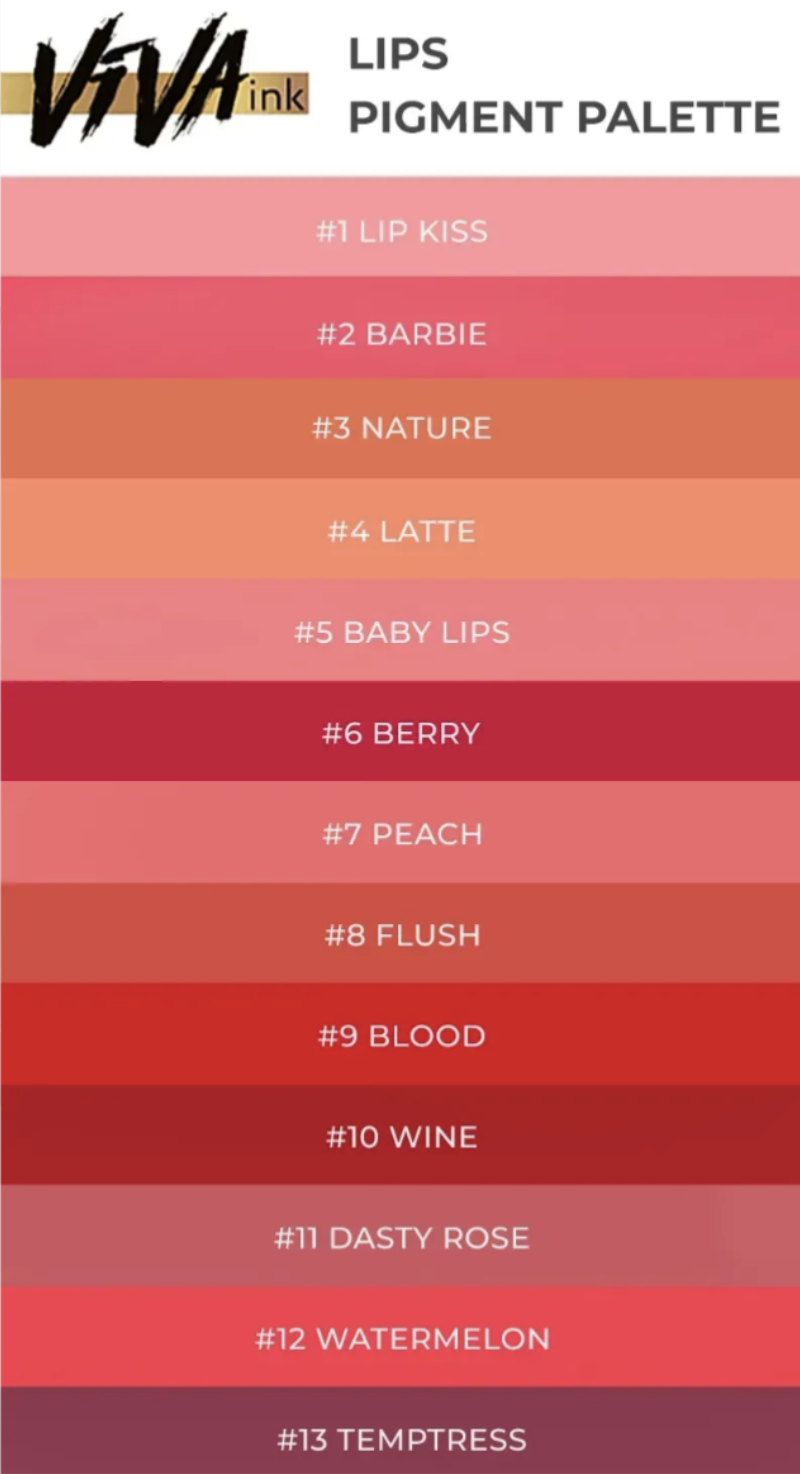 Пігмент Viva Lips 5 Baby Lips для перманентного макіяжу 6 мл, фото 5