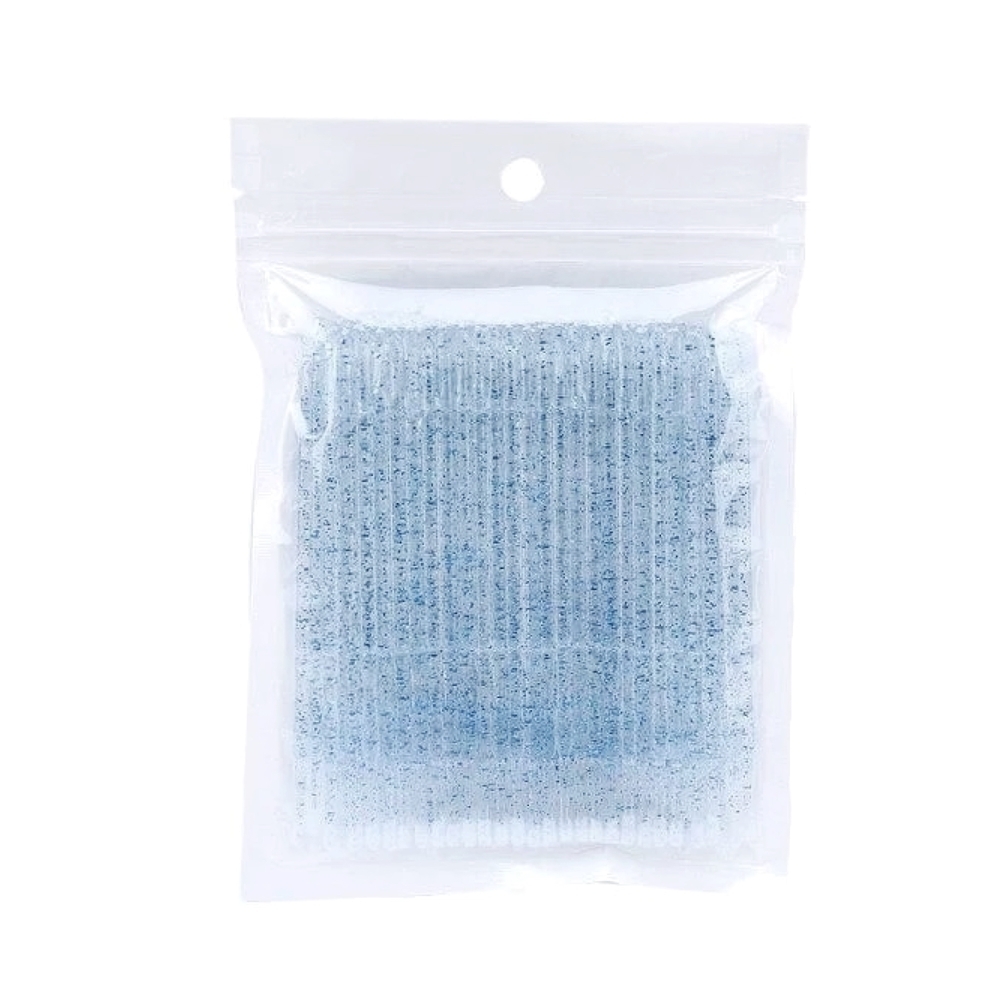 Мікробраші глітерні (100 шт/уп), сині