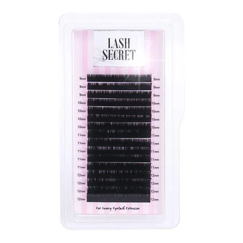 Вії Lash Secret  Mix чорні, 16 ліній D 0.07, 6-13 мм