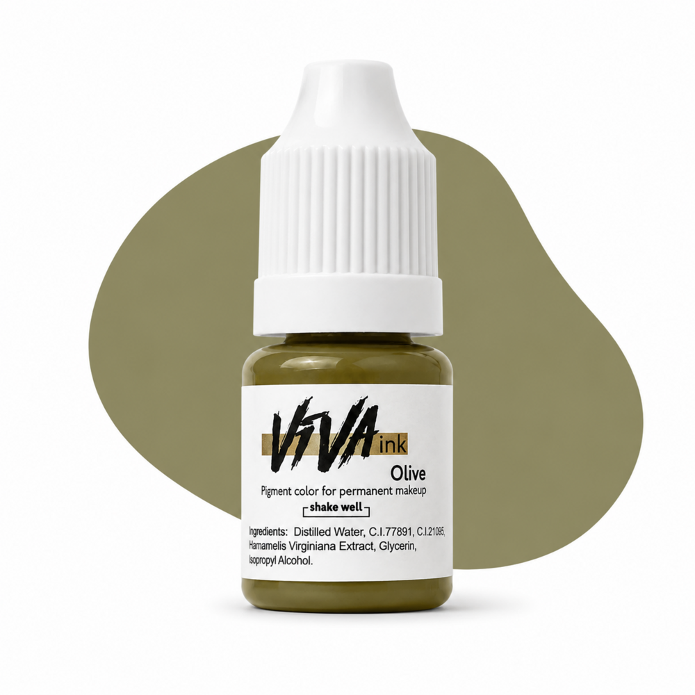Пігмент Viva Corrector 2 Olive для перманентного макіяжу 4 мл, фото 1