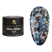 Гель-лак F.O.X Glow Glitter №008, 5 мл