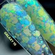 Гель глітерний Saga Galaxy Glitter №15, 8мл