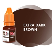 Пигмент WizArt Strong Extra Dark Brown для перманентного макияжа бровей, 5мл