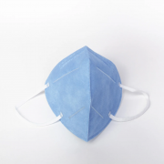 Респиратор-маска KN95 шестислойная без клапана (1 шт), голубая