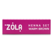 Набор хны Zola Henna Set 2,5г*4 шт, warm brown