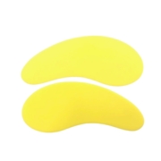 Патчи силиконовые многоразовые для ресниц (1пара), желтые