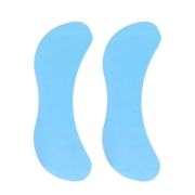 Патчи силиконовые многоразовые для ресниц симметричные (1пара), голубые