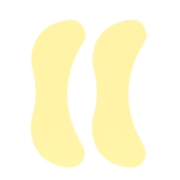 Патчи силиконовые многоразовые для ресниц симметричные (1пара), желтые