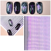 Лента гибкая для дизайна ногтей, фиолетовая
