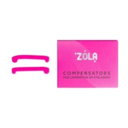 Компенсатори для ламінування вій Zola, 1 пара рожеві