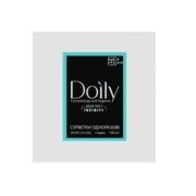 Серветки в пачці Doily® Infinity 20х20 см зі спанлейсу 40 г/м2 (100 шт/пач). Текстура: гладка