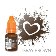 Пигмент WizArt Strong Gray Brown для перманентного макияжа бровей, 10 мл