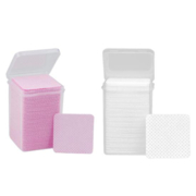 Салфетки безворсовые перфорированные в контейнере (200шт/уп), нежно-розовые