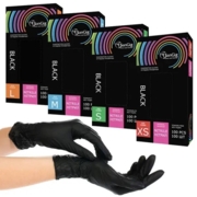 Перчатки нитриловые SanGig XS (100 шт/пач), черные