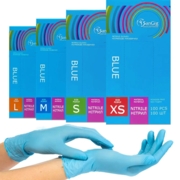 Перчатки нитриловые SanGig XS (100 шт/пач), голубые
