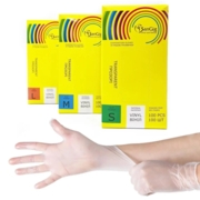 Перчатки виниловые SanGig S (100 шт/пач), прозрачные