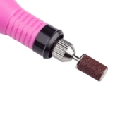 Фрезер-ручка для маникюра BUCOS ZS-100 20000 об + 6 улучшенных фрез, розовый