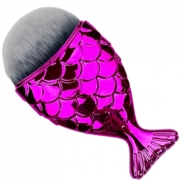 Щетка-рыбка для удаления пыли с ногтей, розовая