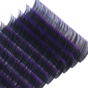 Ресницы Nagaraku омбре classic blue &amp; purple Mix D, 0.07, 8-13 мм