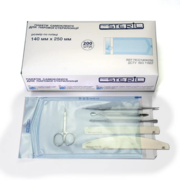 Пакети для стерилізації парою ProSteril, 140*250 СS, комбіновані прозорі (200шт/уп)