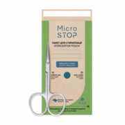Пакети для стерилізації Microstop Eco з індикатором 4 класу 75*150 (100шт/уп) зелені, фото 1