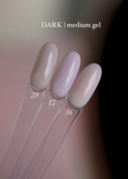 Гель моделирующий Dark Medium Gel №28 без кисти, 30 мл