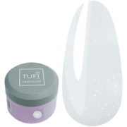 Гель моделирующий с шимером TUFI profi Premium №09 White Frost LED/UV, 5 г