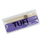Набор одноразовый для маникюра TUFI profi Premium пилочки 180/240 грит и апельсиновые палочки 5 шт.