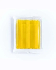 Мікробраші в пакеті головка велика, жовті (100шт)