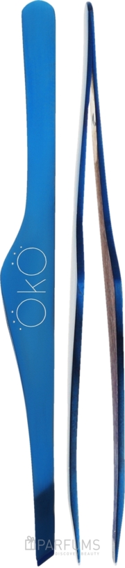 Пинцет для бровей OKO Blue Magic Premium, ручная заточка