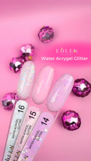 Акригель Edlen Water Glitter №16, 9  мл