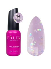 Акригель Edlen Water Glitter №14, 9  мл