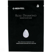 Маска тканинна зволожуюча з екстрактом троянди Medi Peel Rose Diamond Radiant Glow Mask, 25 мл