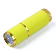 Лампа-фонарик ультрафиолетовый для сушки ногтей 9 LED, желтый