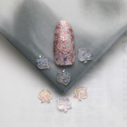 Шармы (фигурки) для ногтей Персик (1 шт), светло-розовые