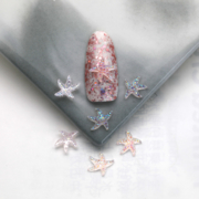 Шарми (фігурки) для нігтів Морська зірка (1 шт), світло-рожеві