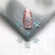 Шарми (фігурки) для нігтів Морська зірка (1 шт), блакитні